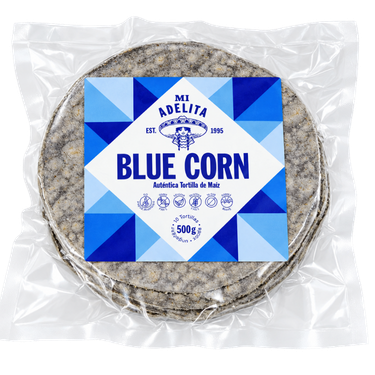 Fresh Blue Corn Tortillas 14 cm - 500 g