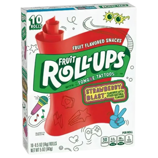 Fruit Roll Ups Strawberry Blast - 10 * 140 g