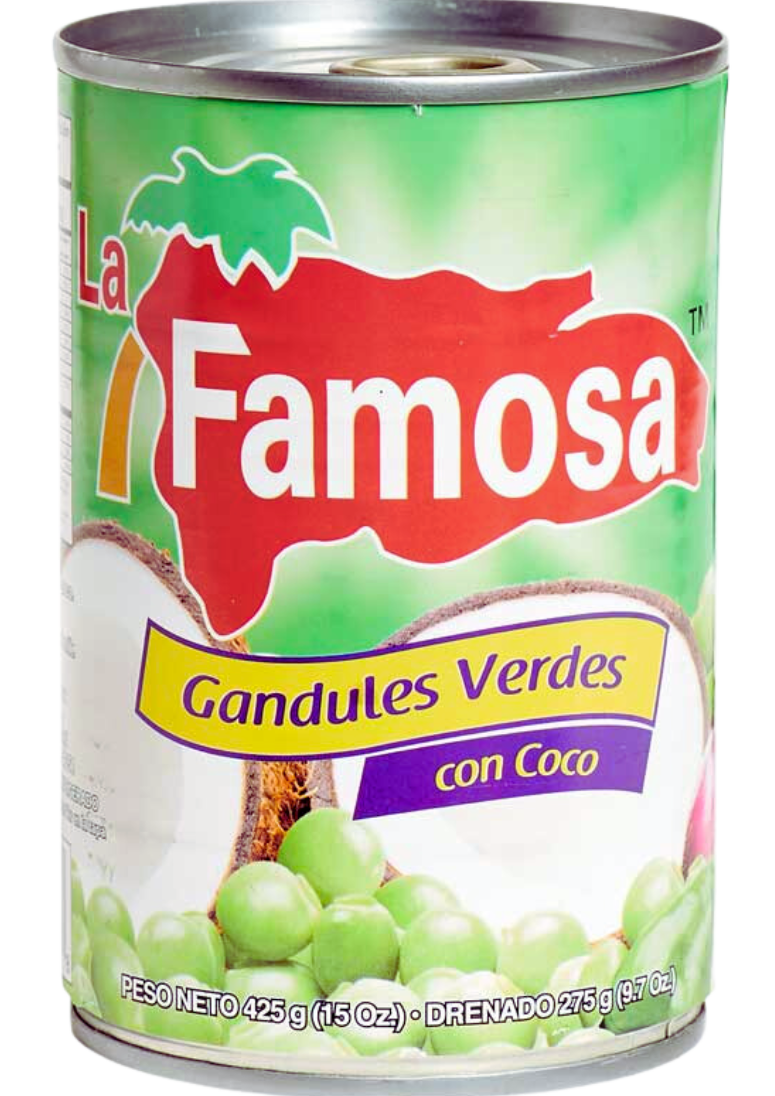 Gandules Verde Green Peas con Coco - 425 g