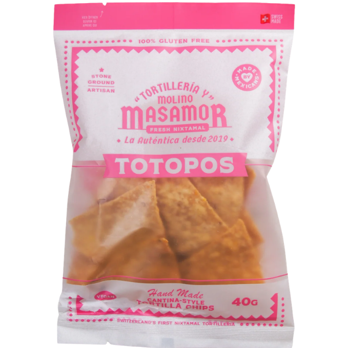 Gelbe Mais Totopos – 40 g
