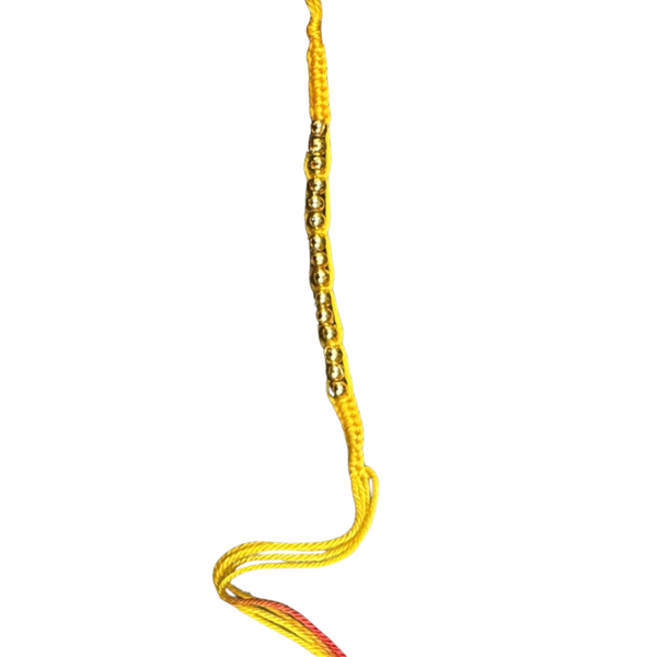Golden Beaded Rakhi