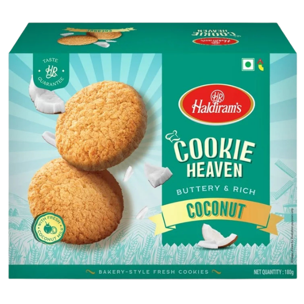 Haldiram Cookie Heaven Coconut – 180 g
