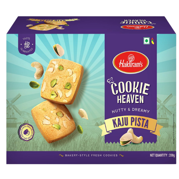 Haldiram Cookie Heaven Kaju Pista – 200 g