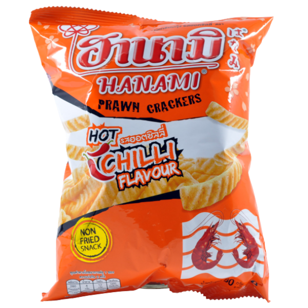 Hanami Prawn Crakers Hot Chilli - 52 g