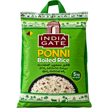 India Gate Ponni Boiled Rice - 5 kg