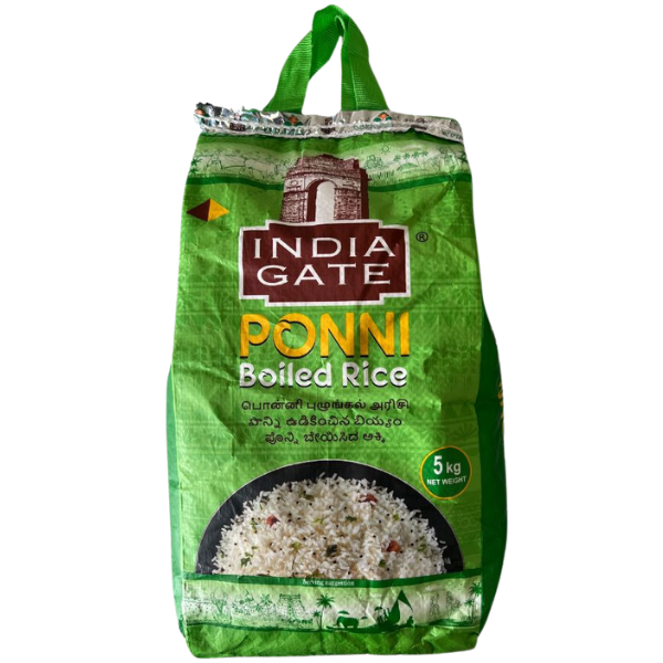 India Gate Ponni Boiled Rice - 5 kg