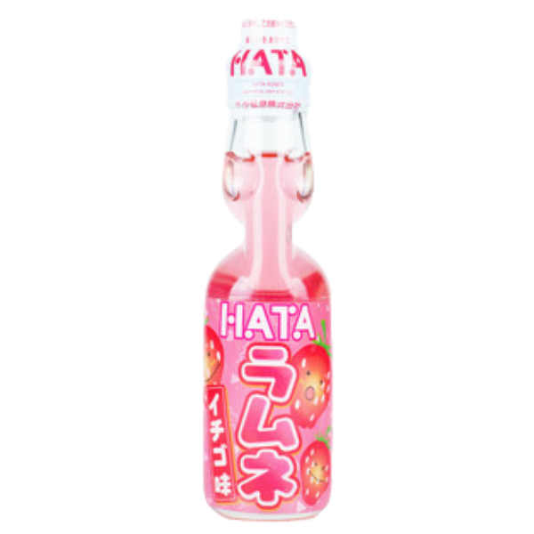 Japanese Ramune Lemonade Strawberry – 200 ml