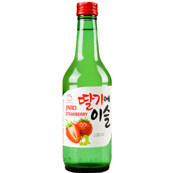 Jinro Chamisul Soju (Strawberry) - 350 ml Alcohol content: 12%