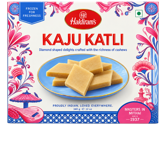 Kaju Katli - Cashewnut Burfee (28pcs) Frozen - 340 g