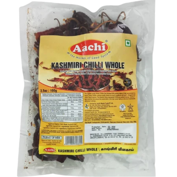 Kashmiri Chilli Whole - 100 g