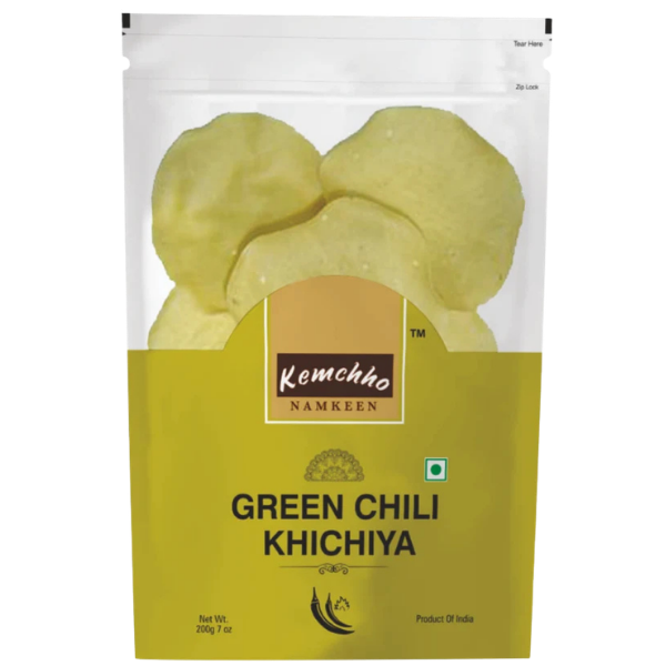 Kemchho Green Chilli Khichiya – 200g