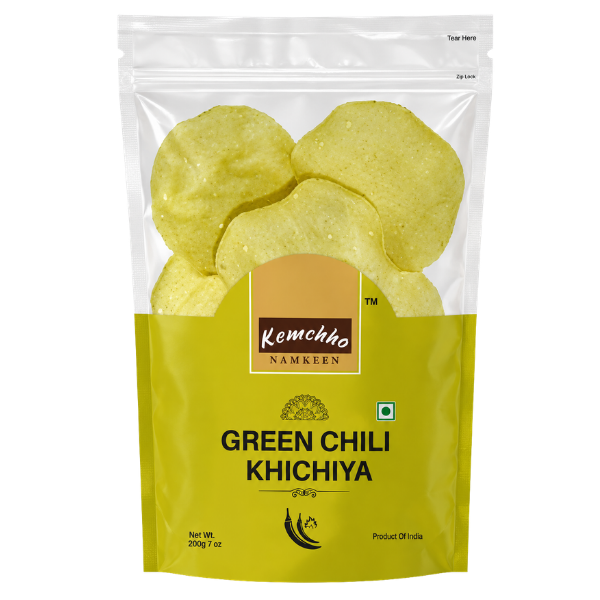 Kemchho Green Chilli Khichiya – 200g