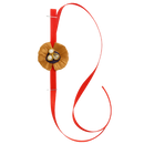 Kesar Pearl Floral Rakhi - Per Pcs