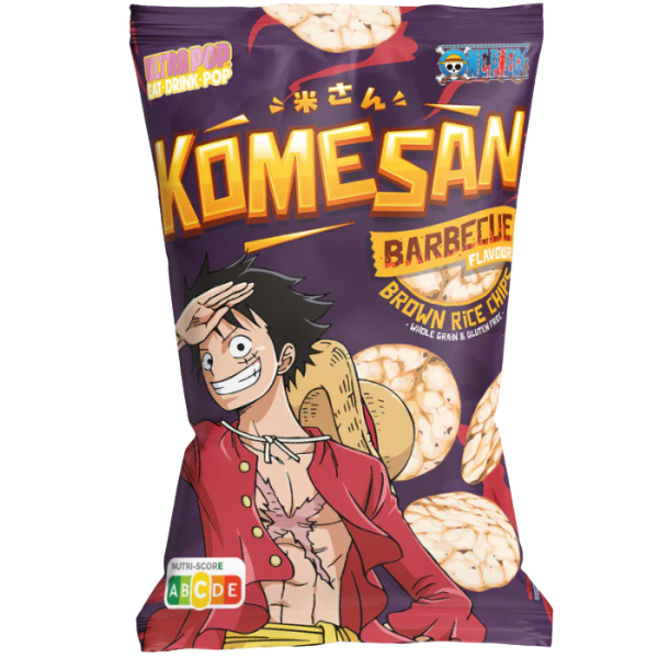 Komesan Rice Chips Luffy BBQ - 60 g