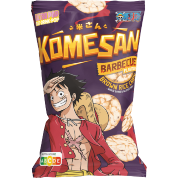 Komesan Rice Chips Luffy BBQ - 60 g