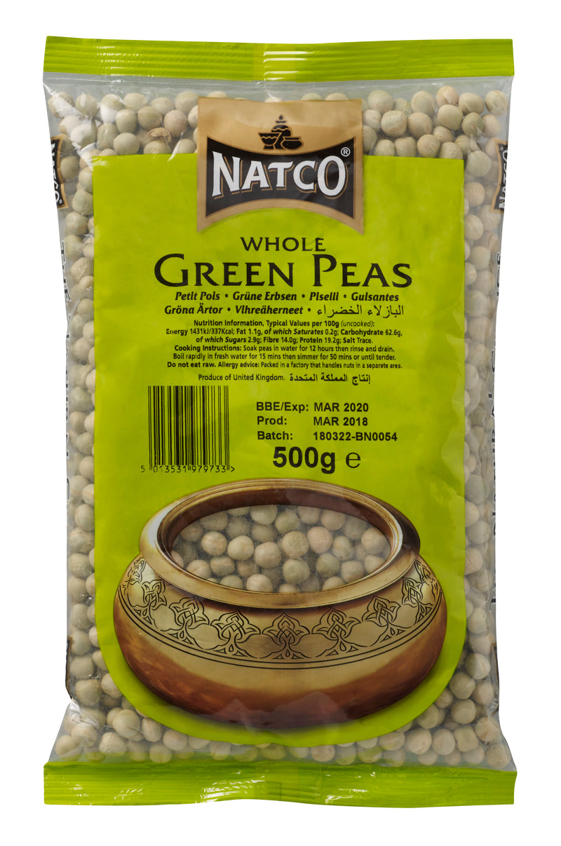 Whole Green Peas - 500 g