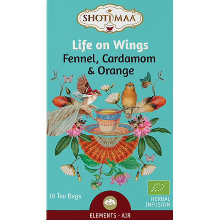 Life on Wings (Flügel des Lebens) - Fennel, Cardamom, Orange - 16 teabags - 32 g