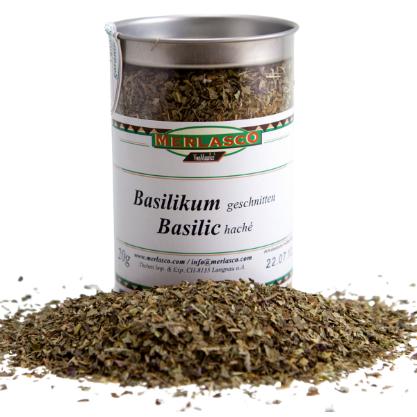 Merlasco Dry Cut Basil Leaves – 20 g