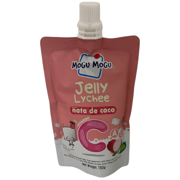 Mogu Mogu Jelly Lychee with Nata de Coco – 150 g