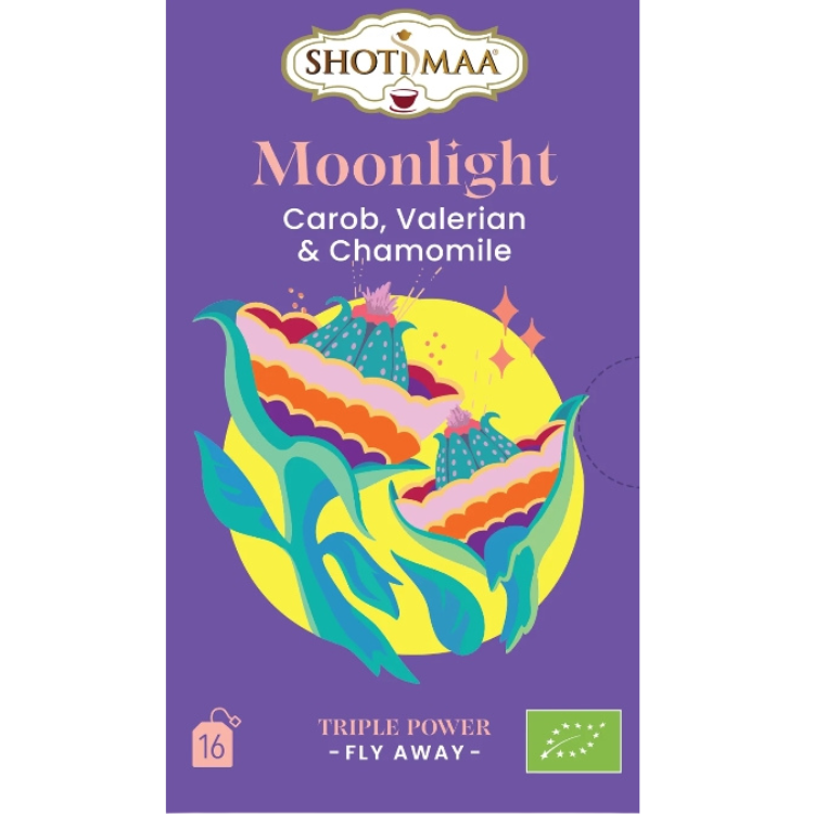Moonlight - Organic Carob, Valerian & Chamomile Infusion - 16 Teabags - 32 g