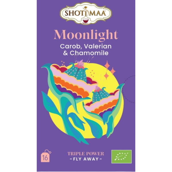 Moonlight - Organic Carob, Valerian & Chamomile Infusion - 16 Teabags - 32 g