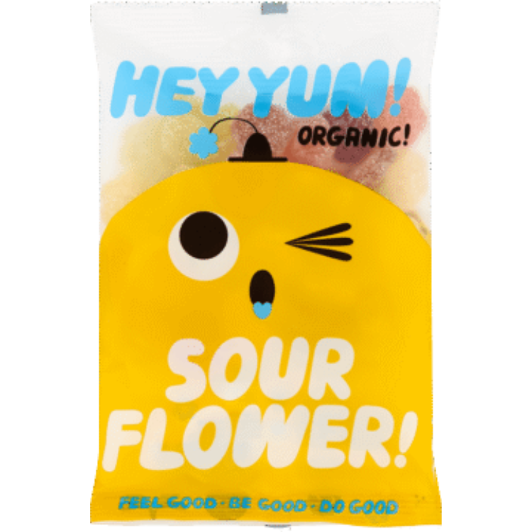 Organic Fruit Gummies Sour Flower – 100 g