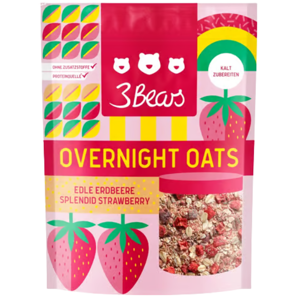 Overnight Oats Premium Strawberry - 400 g