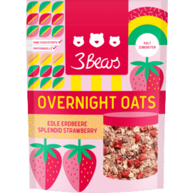 Overnight Oats Premium Strawberry - 400 g