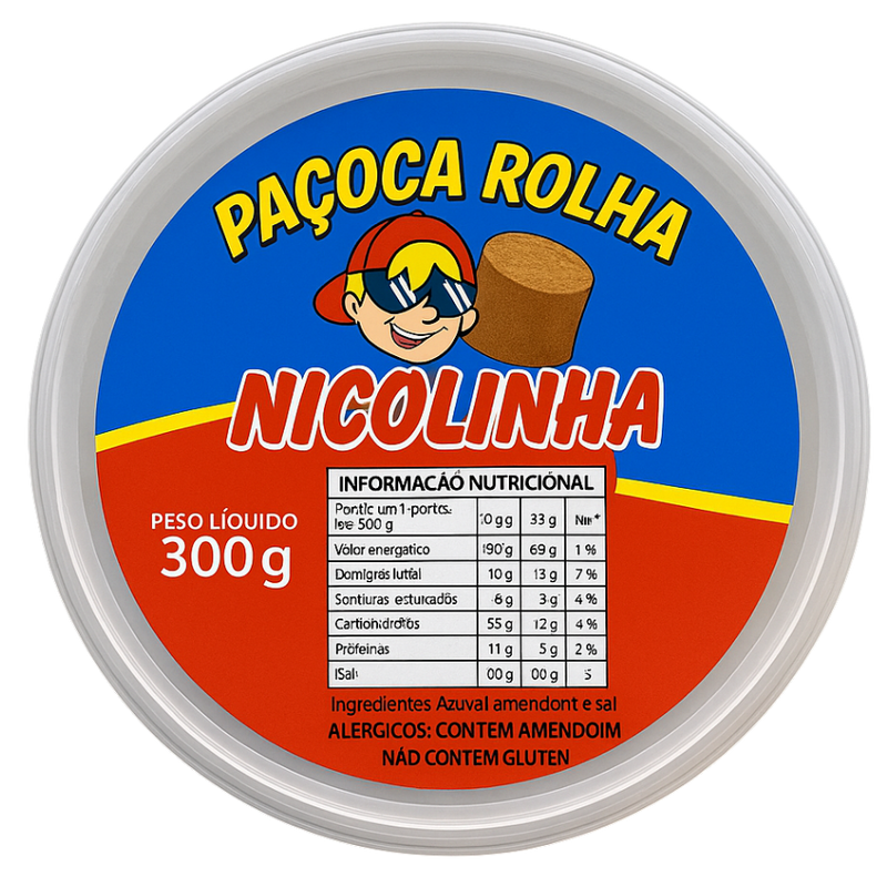 Pacoca Rolha Nicolinha – 300 g