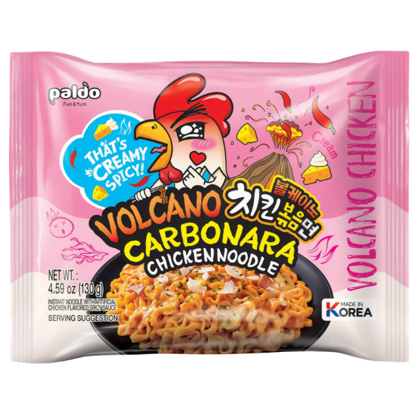Paldo Volcano Carbonara Chicken Noodle – 130 g