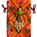 Parrot Pearl Potli Pouch Rakhi - Per Pcs