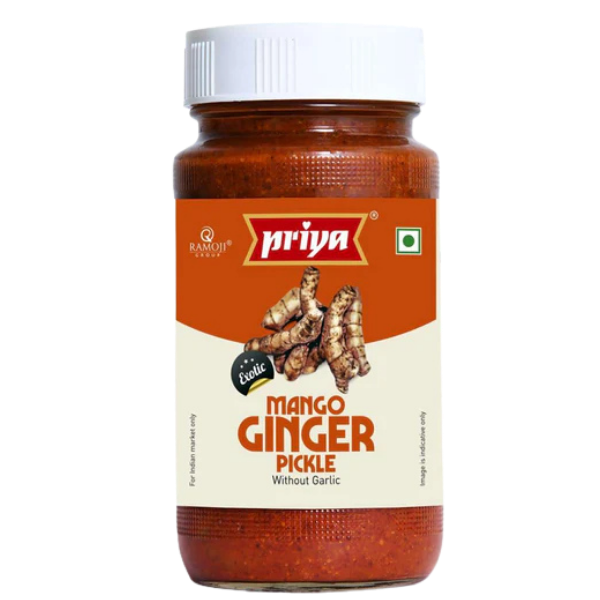Priya Mango Ginger Pickle (Without Garlic) – 300 g