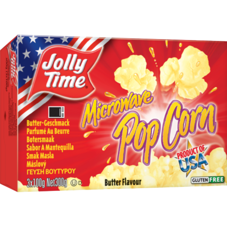 Popcorn Butter Flavor Microwave - 300 g (3x100 g)