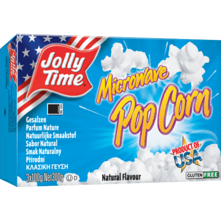 Popcorn Nature Microwave - 300 g (3x100 g)