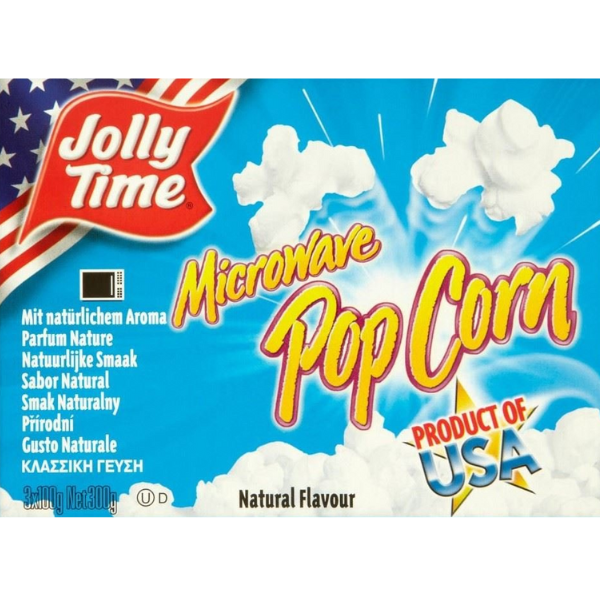 Popcorn Nature Microwave - 300 g (3x100 g)