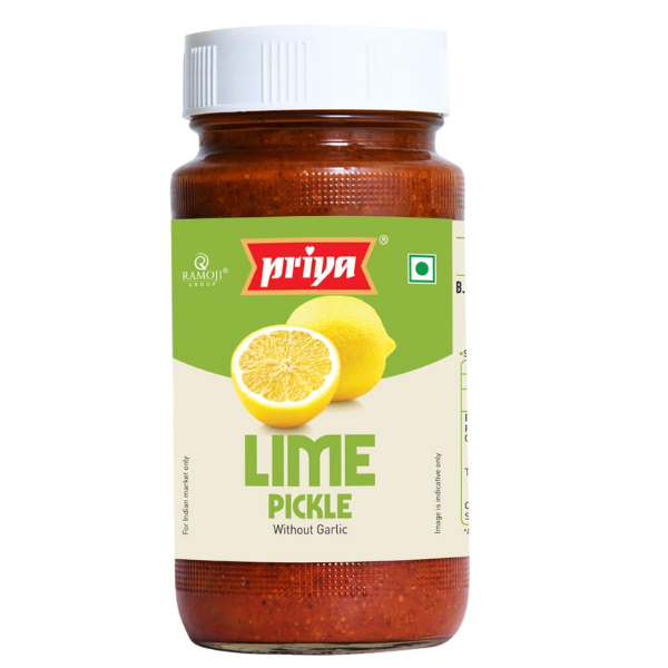 Priya Lime Pickle (Without Garlic) – 300 g