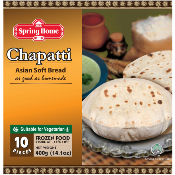 Roti Chapatti Plain 10 Pcs - 400 g