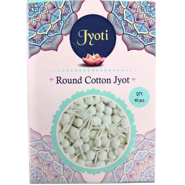 Round Cotton Jyot - 40 Stk - 50 g