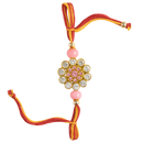 Royal Floral Kundan Rakhi - Per Pcs