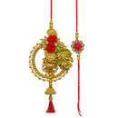 Royal Floral Lumba Rakhi Set - Couple Rakhi