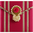 Royal Rose Pearl Rakhi Pouch - Per Pcs