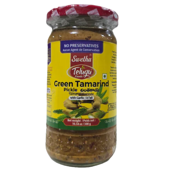 STF Green Tamarind Pickle with Garlic - 300 g