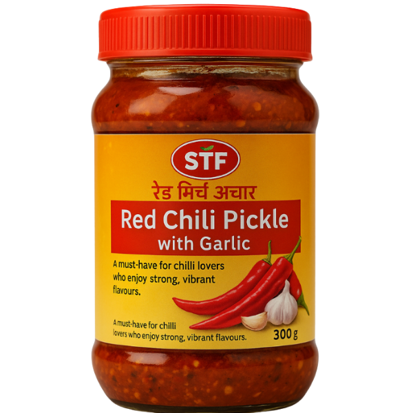 STF Red Chilli Pickle with Garlic – 300 g