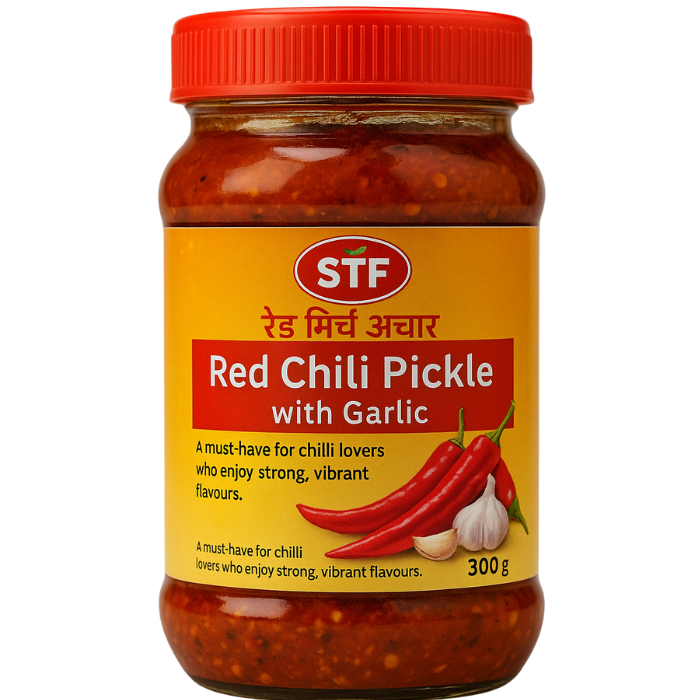 STF Red Chilli Pickle with Garlic – 300 g