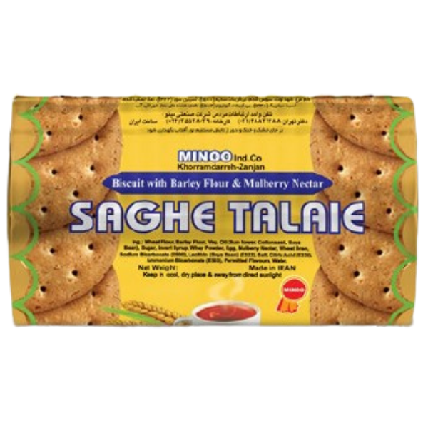 Saghe Talaie Barley Biscuits with Mulberry Nectar – 200 g