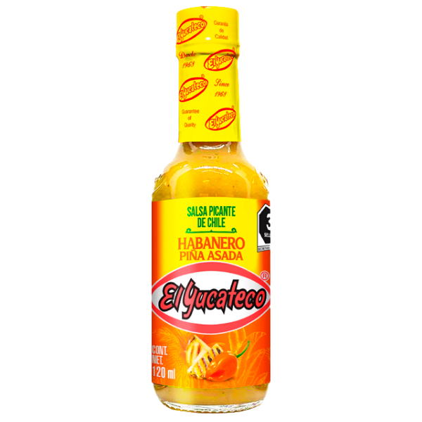 Salsa Habanero Pina Asada El Yucateco – 120 ml