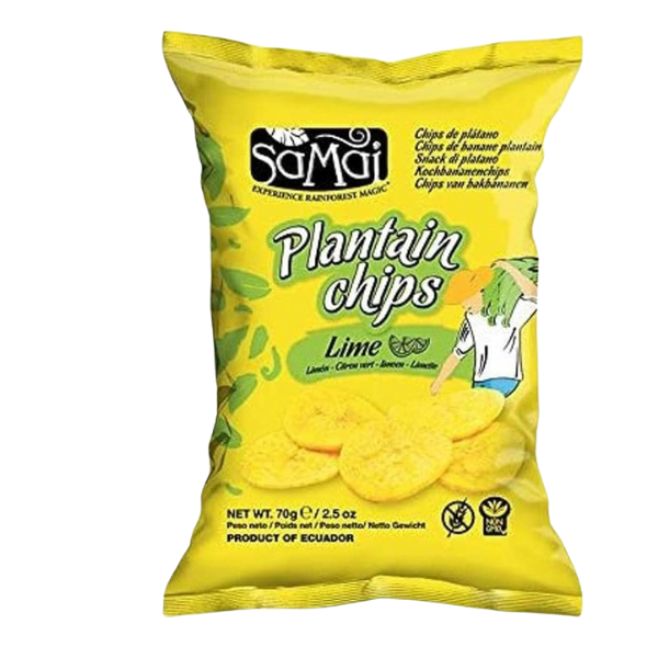 Samai Plantain Chips Lime  - 70 g