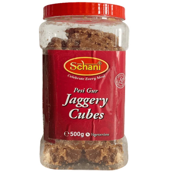 Schani Pesi Gur Jaggery Cubes Jar – 500 g