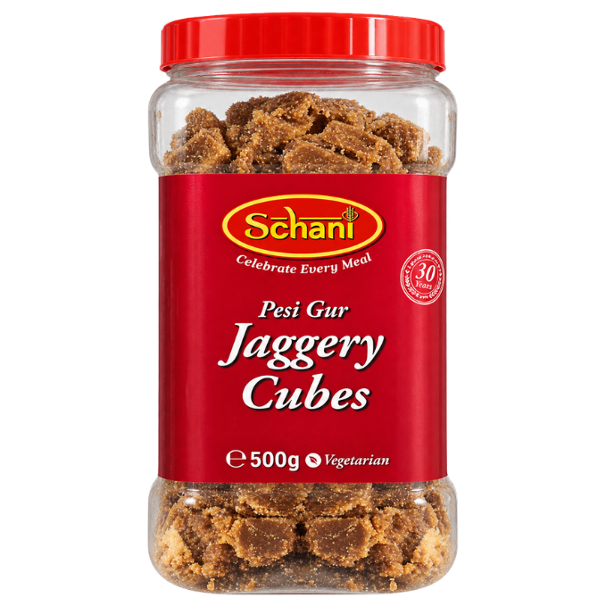 Schani Pesi Gur Jaggery Cubes Jar – 500 g