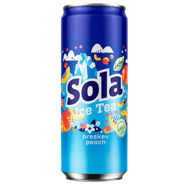 Sola Ice Tea Peach (Breskev) – 330 ml